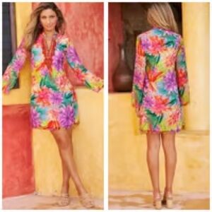 Boston Proper Beaded Tunic / Dress EUC